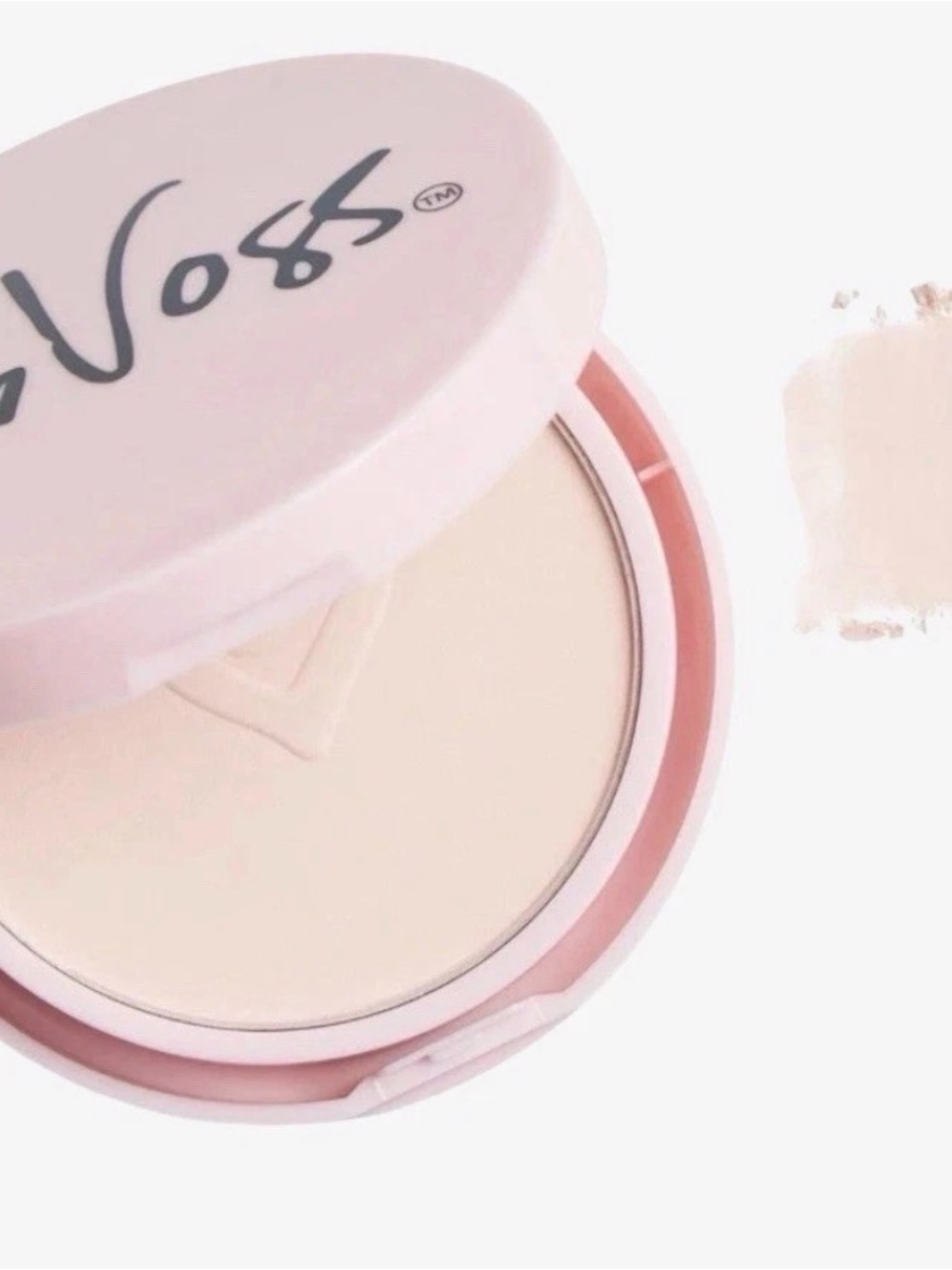 Light Pink Pressed Setting Powder Compact - - Picture 5 of 5